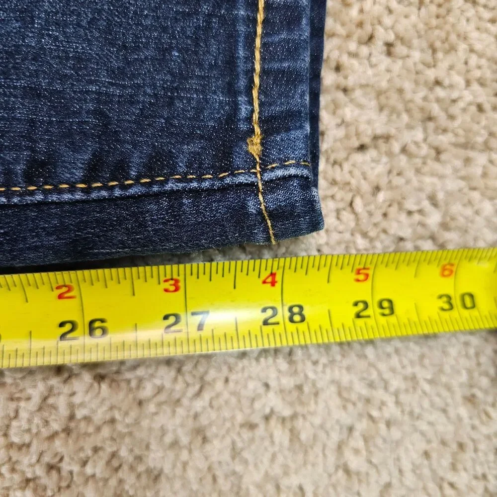 Signature Levi Strauss Pull-On Skinny Jeans Dark Wash Women’s 12/31 Stretch - Picture 13 of 14